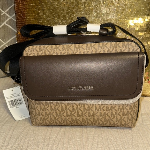 Michael Kors Brown and Tan Men's Bag